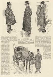 Bocetos de taxis y taxistas de Londres